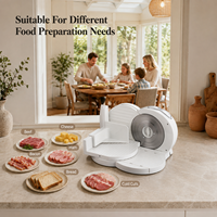 Machine à trancher les aliments électrique professionnelle 150W pour la viande, le pain, le fromage et l'utilisation en cuisine, fabricant direct d'usine