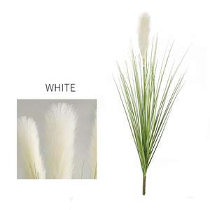 Herbe artificielle de la pampa, fleurs artificielles en soie, grandes plantes, tiges de verdure, fausse herbe pour chambre, décoration intérieure - Product Image 6
