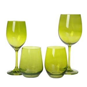 أكواب شرب ملونة أكواب مصقولة مقاومة للكسر كأس نبيذ أحمر كأس محمول زجاج أكواب نبيذ ملونة - Product Image 5