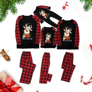 Promo Musim Dingin Pakaian Keluarga Katun Wanita Pria Anak Bayi Setelan Piyama Natal Set Piyama Nyaman - Product Image 2