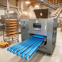 Diviseuse et Bouleuse Automatique Commerciale de Pâte en Acier Inoxydable Réglable pour Boulangerie, Pizza et Pains