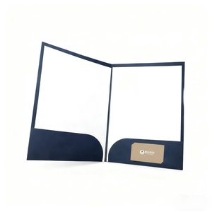 Customize Size Scratchproof Lamination Embossed Debossed Business Card Slot <b>Paper</b> <b>File</b> Document Presentation Folder - Product Image 1
