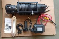 Oferta Especial: Cabrestante Eléctrico de Cuerda Sintética de 4000 lbs, 12V/24V, Impermeable, con Control Remoto Inalámbrico para Recuperación de SUV 4x4 y Todoterreno