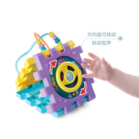 Nouvel ensemble de jouets en plastique à six hexaèdres à construire soi-même, jouet éducatif amusant pour enfants, blocs de construction pour maison