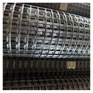 50KN PET Geogrids Poliéster de alta resistencia para cimentaciones débiles Tratamiento efectivo para el asentamiento de la pista del aeropuerto de la carretera - Product Image 4