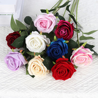 Mini roses artificielles en velours imitation perle-rose, très vendues, pour décoration murale de mariage, Saint-Valentin, arrangements floraux.