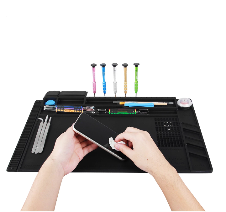 ОУР Теплоизоляционный рабочий коврик BGA паяльная станция силиконовый паяльник рабочий коврик поддерживающая платформа с магнитной