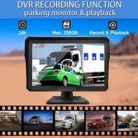 10.1 pouces écran tactile 1080P AHD système de moniteur de caméra de véhicule 6 canaux caméras de recul pour camion/Bus/ RV caméra avant inversion