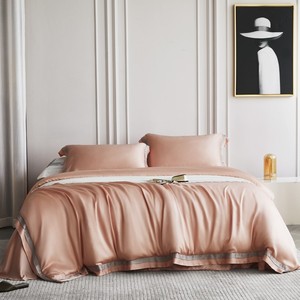 60S King Queen 100% Tencel Lyocell tissu housse de couette drap de lit ensemble de literie ensemble de literie imprimé - Product Image 1