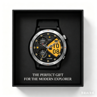 Reloj Inteligente AMOLED de 1.43 Pulgadas con GPS Integrado, Doble Pago, Brújula, Barómetro, Seguimiento de Actividad Física Durante Todo el Día, Reloj Inteligente Deportivo para Exteriores