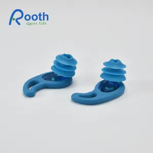 Bouchons d'oreille en Silicone, bouchons d'oreille de natation de surf, bouchons d'oreille en Silicone imperméables pour la plongée, sac antibruit, ensemble de plage