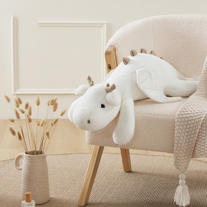 Piccolo Drago Bianco, Cuscino in Morbido Cotone PP, Bambola da Letto per Abbracciare, Regalo di Compleanno per Bambini 4-6 Anni - Product Image 3
