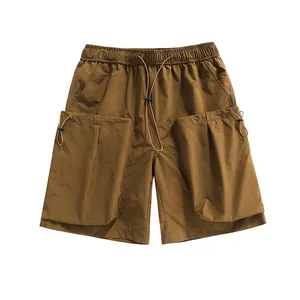 2024 OEM Men's casual short sweatpants High quality quick drying mid-waist cargo shorts Ice silk cool