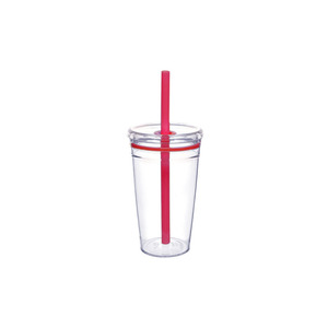 Shang Kou Ai Milk Tea Cup 450ml With Straw Leak Proof Travel Plastic Drinkware - Product Image 2