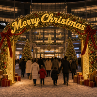 MACCAN Projets de signalétique de Noël personnalisée, lettres lumineuses, enseignes en acier inoxydable, métal, pour mariages, boutiques, décoration intérieure, réalisation de projets