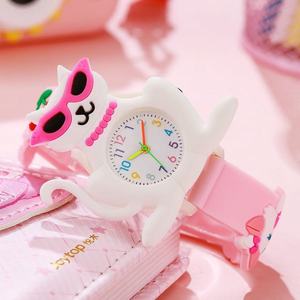 Reloj de cuarzo para niños decorado con gatito de dibujos animados con diversión infantil - Product Image 6