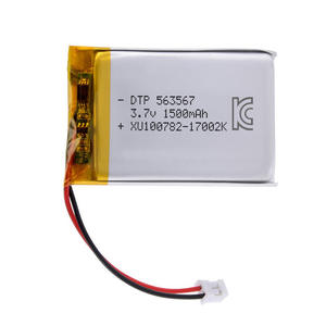 Batería de Iones de Litio 563567 de 1500mAh y 3.7V, Gran Capacidad, Venta Directa de Fábrica, OEM Original, Polímero - Product Image 1