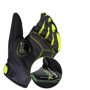 Guantes de Ciclismo Boton, Guantes de Ciclismo de Montaña con Palma de Silicona y Dedos Completos, Unisex para Adultos, Color Azul - Product Image 3