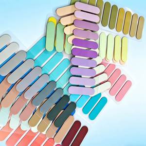 Marcadores de Página Transparentes Autoadhesivos con Esquinas Redondeadas Multicolores, Útiles Escolares para la Organización de Cuadernos de Estudio - Product Image 5