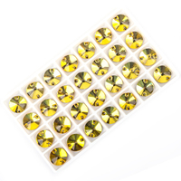 VC vente en gros 10pmm Rivoli verre cristal coudre sur strass pierre de cristal en vrac pour robe accessoires de couture accessoires de vêtement
