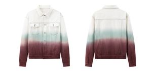 Giacche in Denim Tie-Dye Personalizzate LAYENNE, <span class=keywords><strong>Giacca</strong></span> Vintage di Marca con Bottoni, Antivento per Uomo <span class=keywords><strong>e</strong></span> Donna - Product Image 6