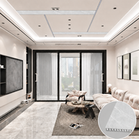Panneau de plafond en aluminium à grain de bois, isolation thermique, résistant au feu, écologique, design moderne, longueur 2440 mm, garantie 5 ans