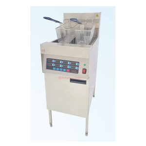 อุปกรณ์ <span class=keywords><strong>KFC</strong></span> หม้อทอดไฟฟ้าแบบตั้งพื้น ร้านอาหารฟาสต์ฟู้ด 12 ช่อง; แผงควบคุมคอมพิวเตอร์  รถเข็นกรองน้ำมัน 4 ถัง ความจุ 56 ลิตร - Product Image 4