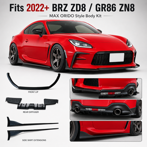 Para Subaru BRZ ZD8 2022+ Toyota GR86 ZN8 Accesorios para Automóviles Kit de Carrocería Estilo MAX ORIDO, Labio Delantero, Difusor Trasero, Extensión de Faldones Laterales - Product Image 1