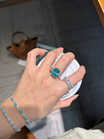 Collection de bagues en or blanc 18 carats avec diamants Paraiba créés en laboratoire, bijoux fins en forme d'halo, ovale, poire, rond, tournesol, vente en gros