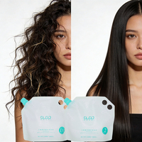 Traitement lissant et réparateur 2-en-1, crème permanente professionnelle pour boucles et lissage |   Convient aux cheveux sains et aux cheveux abîmés