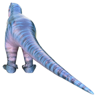Costume de mascotte gonflable Tyrannosaurus Rex à dégradé de couleurs, en PVC imperméable, pour défilé de carnaval, fête sur le thème des dinosaures