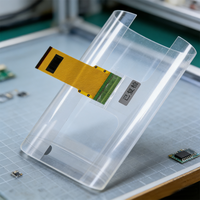 Film tactile capacitif transparent de 32 pouces, haute sensibilité, multi-touch 10 points pour mur en verre interactif