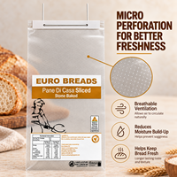 Sacs à pain micro-perforés transparents sur mesure OEM, directement de l'usine, pour présentation en boulangerie, emballage pour acheteurs en gros