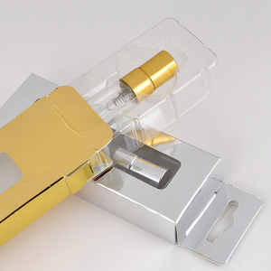 Lingka Empty Glass Perfume Sample Bottles Cylinder Shape <b>Pump</b> Sprayer 5ml 10ml Refill Bottle Box - Product Image 6