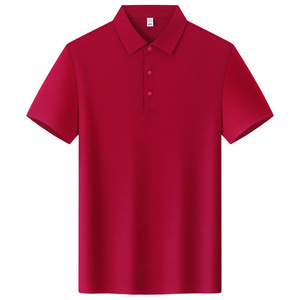 Custom Made Polo Shirt Quick Dry Short Sleeve Solid Color Polyester Work Wear Daily Use - Product Image 4