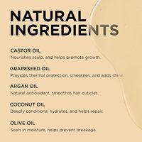 Moisture Miracle 5 huiles essentielles pour les cheveux Protection contre l'humidité Croissance avec vitamine E, argan, ricin, pépins de raisin, noix de coco, huile d'olive