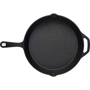 Poêle en fonte facile à nettoyer, pré-culottée, avec doubles poignées en fonte - Product Image 3