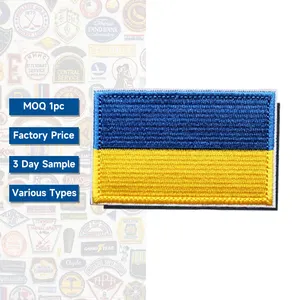 Personalizzato messico regno unito Canada canadese ucraina ucraina bandiera del paese patch con gancio e anello