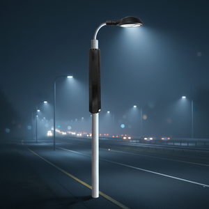 Sistema de Alumbrado Público Solar LED Híbrido de 120W para Exteriores, Impermeable IP66, con Poste de 8M, Batería Flexible para Carreteras, Garantía de 5 Años - Product Image 2