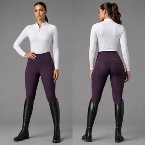 <span class=keywords><strong>Pantaloni</strong></span> da Equitazione Professionali in Fibra di Poliestere e Spandex per Donna - Per Tutte le Stagioni - Product Image 5
