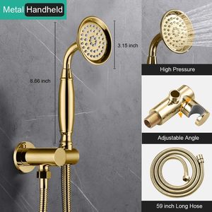 Système de douche antique de luxe <span class=keywords><strong>SPA</strong></span> jets de massage à jet arrière plafond pluie montage mural Vintage pluie salle de bain robinet ensemble de douche - Product Image 4
