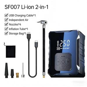Pompe à air portable sans fil pour voiture, <span class=keywords><strong>gonfleur</strong></span> de pneus électrique numérique 150 PSI, 4000 mAh, gonflage rapide, pompe automatique pour véhicule, <span class=keywords><strong>vélo</strong></span>, ballon - Product Image 3