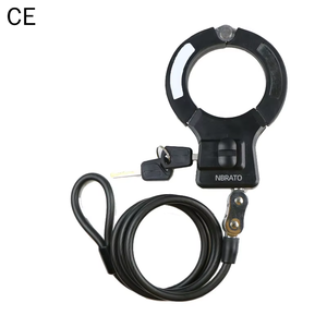 Cavo Antifurto per Bici in Acciaio da 1,1m, Manette per Bicicletta, Cavo per E-Scooter, Bici Elettrica Pieghevole, Scooter, con Chiave - Ingrosso Fabbrica - Product Image 1