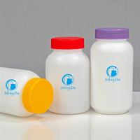 Botellas de Medicina de Plástico HDPE de 200 ml con Tapa de Rosca para Cápsulas, Softgels, Tabletas, Gomitas, Envases de Grado Alimenticio Personalizables