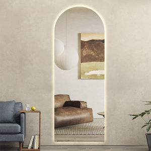 Espejo de tocador de longitud completa con luces LED, atenuador de forma arqueada, Interruptor táctil - Product Image 2