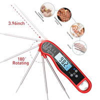 Thermomètre numérique instantané pour la cuisson, la viande, les aliments, le barbecue, la cuisine, 3 secondes de lecture instantanée