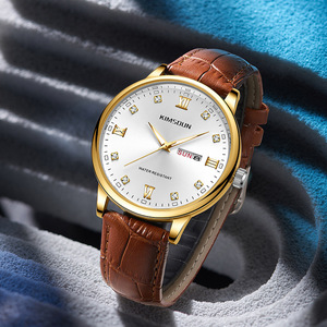 Reloj de Negocios para Hombre, Doble Calendario, Reloj de Cuarzo Resistente al Agua con Fondo Transparente - Product Image 3