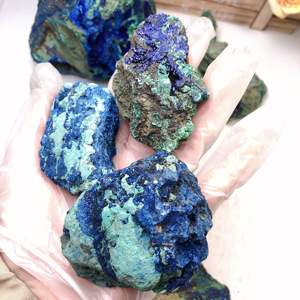 Spécimen minéral naturel <span class=keywords><strong>bleu</strong></span> brut Azurite <span class=keywords><strong>Malachite</strong></span> <span class=keywords><strong>pierre</strong></span> de guérison cristal de Quartz brut pour la décoration - Product Image 5