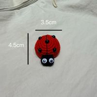 Porte-clés en crochet insecte mignon, breloques de sac personnalisées faites à la main, porte-clés amigurumi en crochet, porte-clés en peluche douce en forme de coccinelle, cadeaux