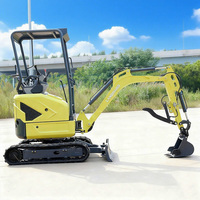 Mini pelle 1.7 tonnes à vendre Landward Micro pelle sur chenilles EPA Kubota moteur petite pelle diesel LW17E pour jardin ou ferme